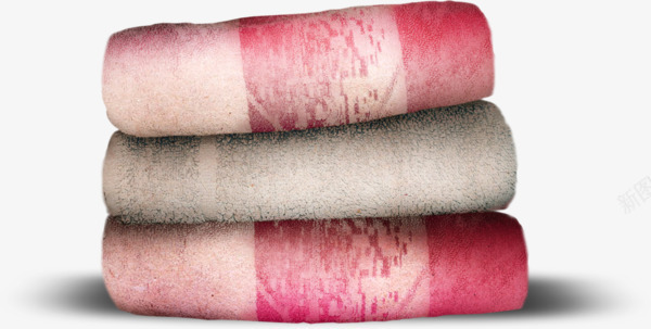 粉色毛巾png免抠素材_新图网 https://ixintu.com 家用 折叠 毛巾 生活用品 粉色