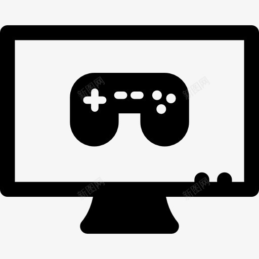 游戏画面图标png_新图网 https://ixintu.com 彩色游戏机 技术 游戏手柄 游戏控制器 游戏机 玩家 电视监控