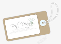 网页设计卡网页标签卡袋温馨提示标签高清图片