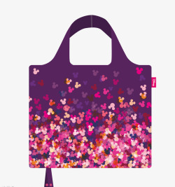 紫色购物袋素材