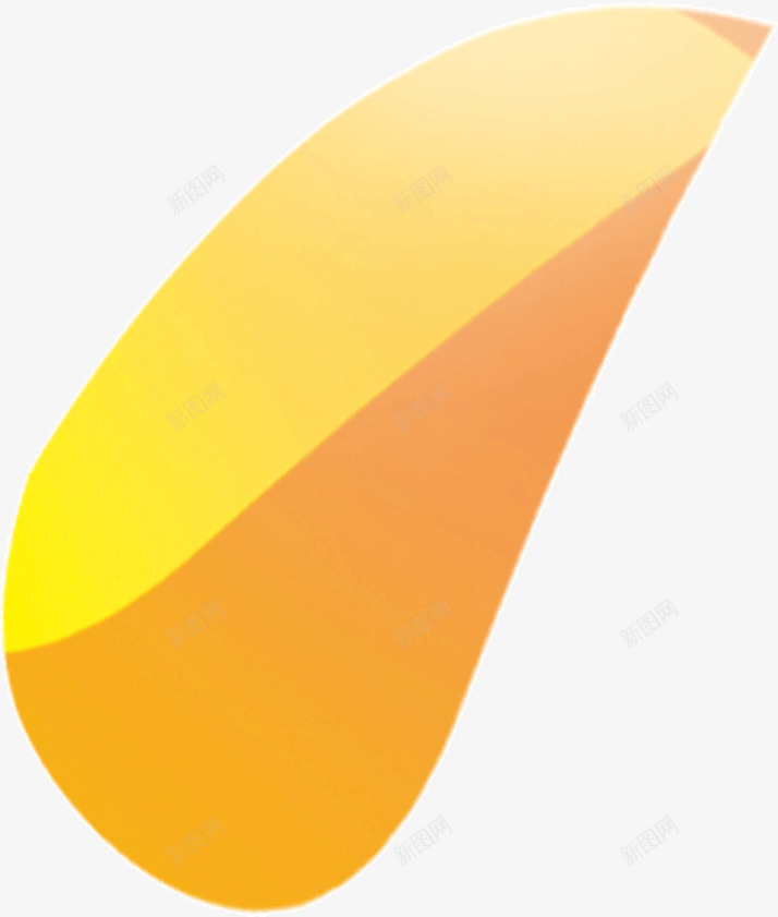 黄色橙黄双色拼接创意几何png免抠素材_新图网 https://ixintu.com 几何 创意 双色拼接 橙黄 黄色