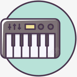 音乐合成器嗡嗡电器装置电子音乐钢琴合成器设备高清图片