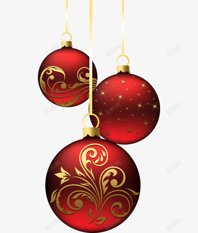 欢乐圣诞铃铛装饰2png免抠素材_新图网 https://ixintu.com 圣诞 欢乐 装饰素材 铃铛