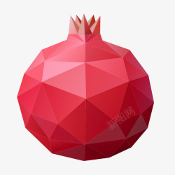 手绘红色矢石榴PNG手绘红色石榴高清图片