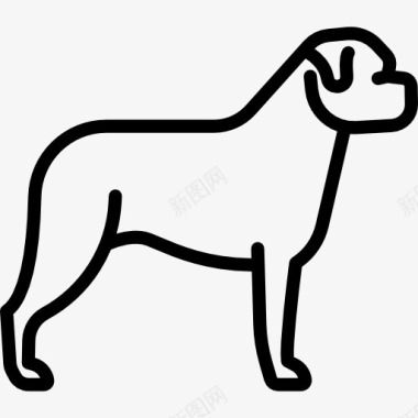斗牛獒犬图标图标