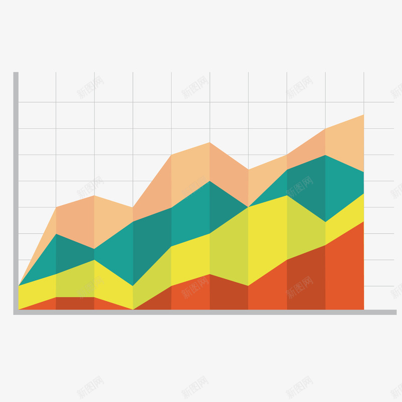 彩色折线分析png免抠素材_新图网 https://ixintu.com 分析 刻度 彩色 折叠 折线 行情 趋势
