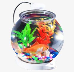 玻璃智能照明鱼缸素材