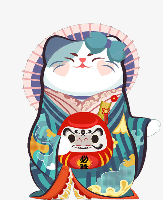 卡通手绘美丽的猫咪png免抠素材_新图网 https://ixintu.com 创意 动漫动画 卡通 可爱 手绘 美丽的猫咪