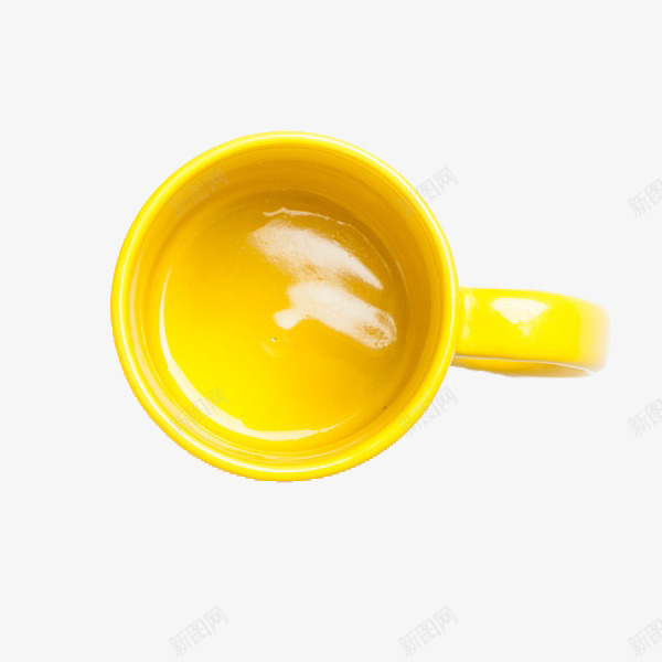 黄色的杯子png免抠素材_新图网 https://ixintu.com 俯视 俯视杯子 卡通 可爱的 喝水 手绘 杯子 简笔 黄色的
