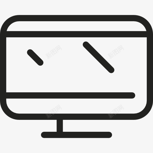 矩形监控图标png_新图网 https://ixintu.com 技术 电脑显示器 电视 电视屏幕 电视监控 计算机屏幕