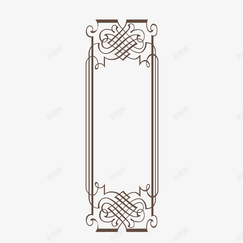 多线条欧式矩形边框png免抠素材_新图网 https://ixintu.com 多线条 欧式 矩形 竖框 边框