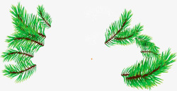 绿色松树装饰卡通素材