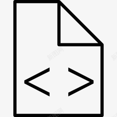 折叠代码页图标图标