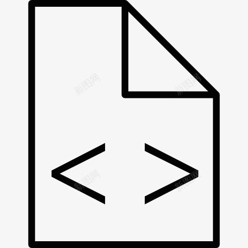 折叠代码页图标png_新图网 https://ixintu.com 文件 界面 编码 网页代码