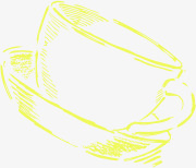 手绘黄色可爱咖啡杯子png免抠素材_新图网 https://ixintu.com 可爱 咖啡 杯子 黄色