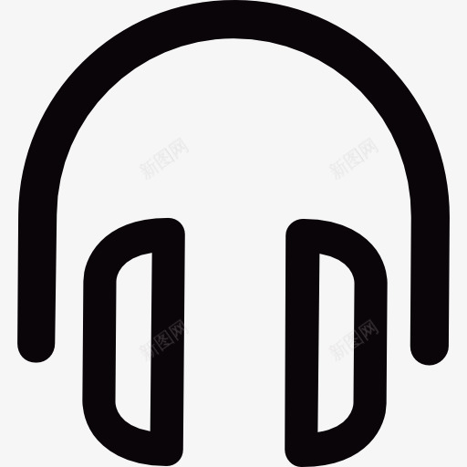 耳机的耳羽图标png_新图网 https://ixintu.com 工具和用具 耳机 音响
