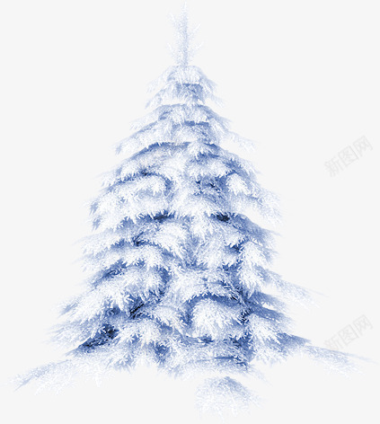 雪花松树png免抠素材_新图网 https://ixintu.com 卡通 可爱 彩色 松树