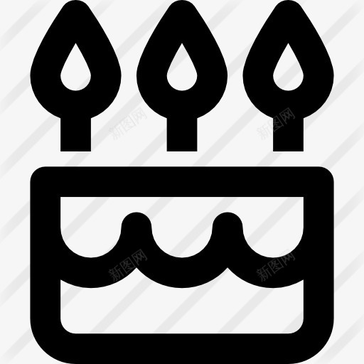 生日蛋糕图标png_新图网 https://ixintu.com 生日聚会 生日蛋糕 蛋糕 蜡烛 面包 食品 食品和餐厅