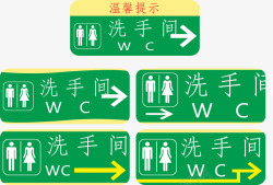 wc指示牌洗手间指示牌高清图片