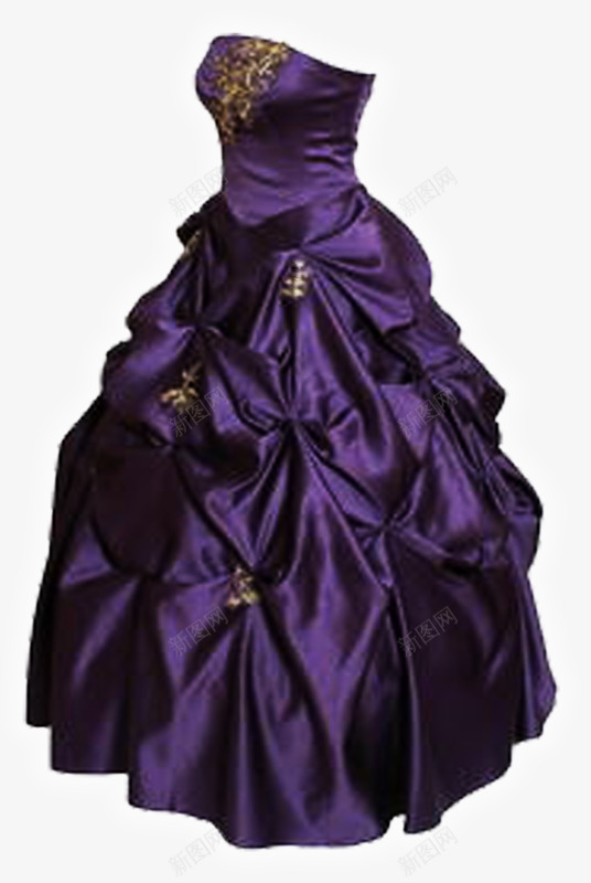 低胸礼裙png免抠素材_新图网 https://ixintu.com 女裙 服饰 紫色 美丽 裙子