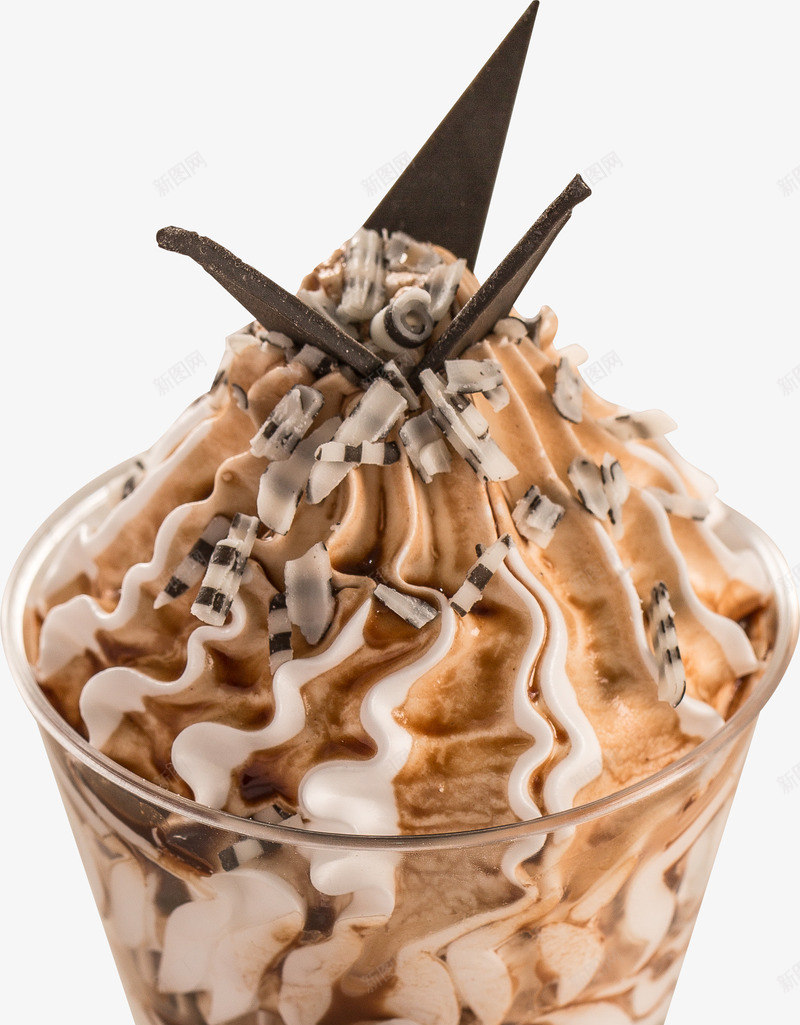 创意冰淇淋png免抠素材_新图网 https://ixintu.com 冰淇淋 冷饮 巧克力冰淇淋 杯子
