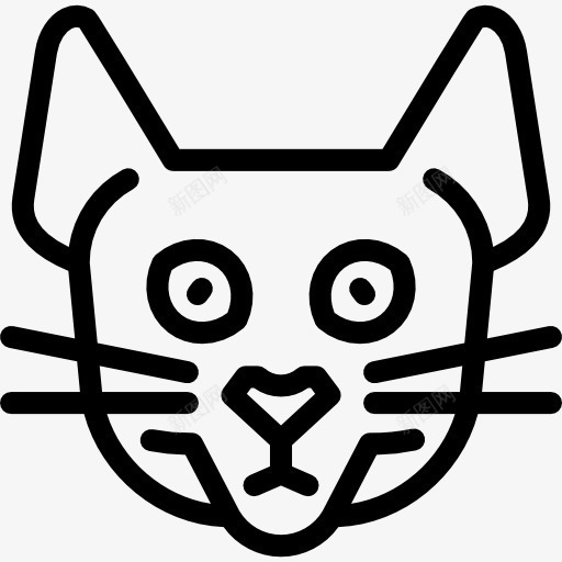 Singapura猫图标png_新图网 https://ixintu.com 动物 国内品种 宠物 新加坡猫 猫