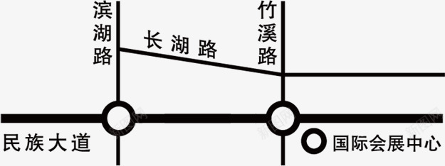 地图png免抠素材_新图网 https://ixintu.com 公路 线条 路线