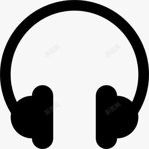 耳机的音频工具黑色版图标png_新图网 https://ixintu.com 听 听着 声音 头 工具 工具和用具 耳机 音乐 音响