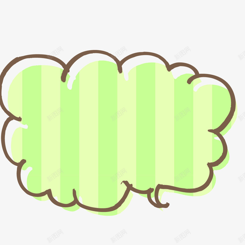 绿色条纹图案对话框png免抠素材_新图网 https://ixintu.com 对话框 水墨 简图 简笔画 线条 绿色条纹图案