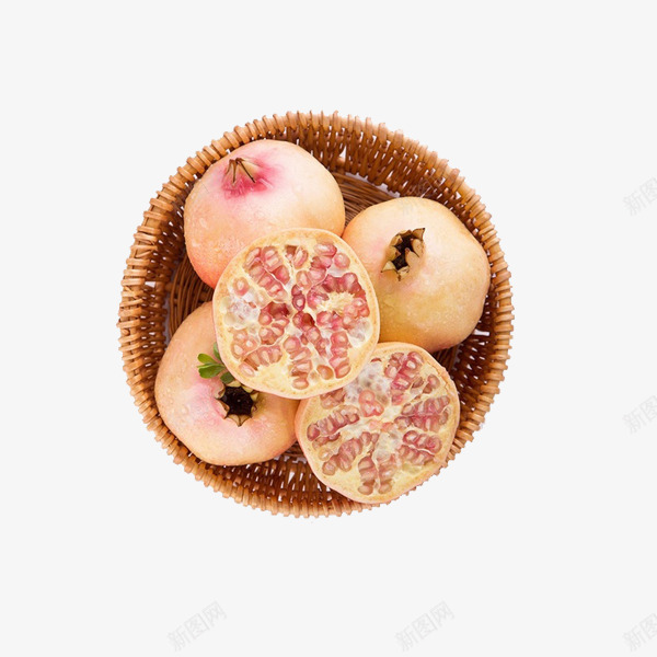一盒石榴png免抠素材_新图网 https://ixintu.com 产品实物 水果 甘甜 红色