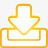 基本收件箱黄色的超级单声道图标png_新图网 https://ixintu.com Basic inbox yellow 基本 收件箱 的 黄色