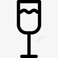 酒精杯白葡萄酒杯图标高清图片