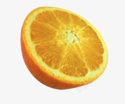 柳橙果肉半个柳橙高清图片