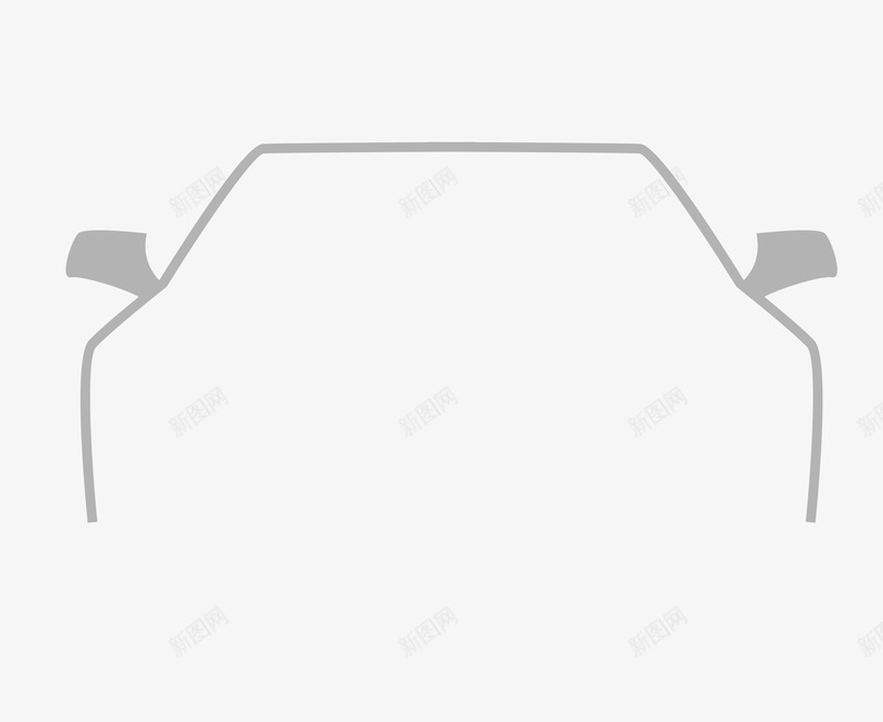 简约汽车线框png免抠素材_新图网 https://ixintu.com 汽车 汽车线框 矢量素材 简约 线框