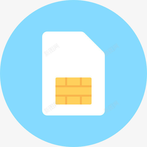 SIM卡图标png_新图网 https://ixintu.com SIM卡 存储 电子 装置 记忆卡