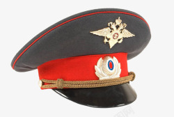 红色的警察帽素材