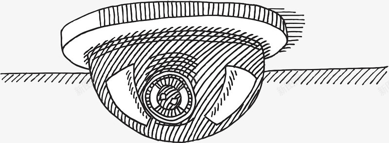 铅笔手绘监控电子摄像头png免抠素材_新图网 https://ixintu.com 圆形摄像头 手绘 摄像头 电子设备 监控 铅笔