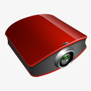 红色投影机图标装饰png_新图网 https://ixintu.com 图标 投影机 红色 装饰