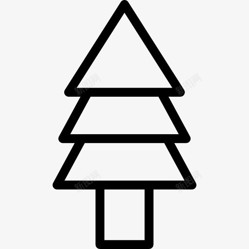 圣诞树图标png_新图网 https://ixintu.com 云杉 冷杉 圣诞树 形状 松树