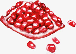 红色石榴籽素材