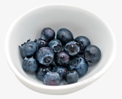 一碗多汁蓝莓素材