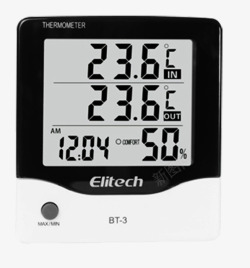 高精度电子温湿度计带闹钟温度表高清图片