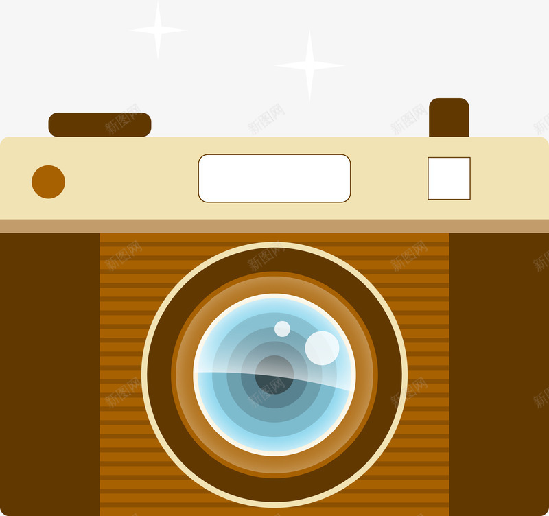 卡通复古照相机png免抠素材_新图网 https://ixintu.com 创意质感照相机 彩色照相机 拍立得 摄影 照相机 电子产品 质感