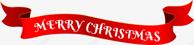 圣诞节红色条幅png免抠素材_新图网 https://ixintu.com christmas merry 喜庆 圣诞快乐 圣诞节条幅 红色条幅