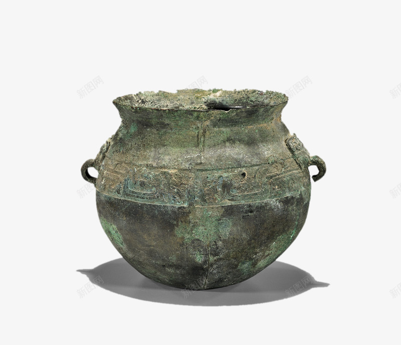古董罐子png免抠素材_新图网 https://ixintu.com 古代 收藏 金属 青铜器