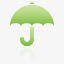 伞超级单声道绿色图标png_新图网 https://ixintu.com umbrella 伞