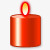 红色蜡烛图标png_新图网 https://ixintu.com 素材 红色 蜡烛