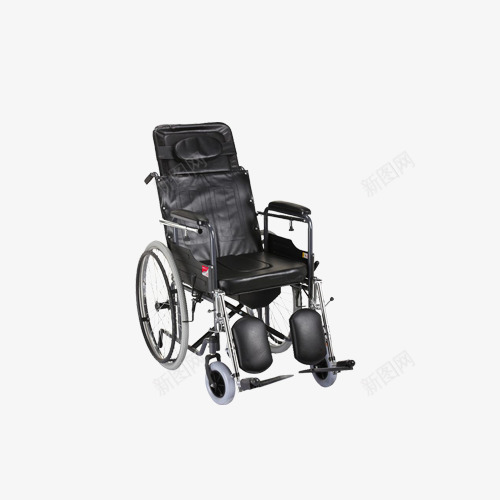 黑色折叠轮椅png免抠素材_新图网 https://ixintu.com 产品实物 代步车 便携 医疗用品 折叠轮椅 残疾人轮椅 轻便 黑色