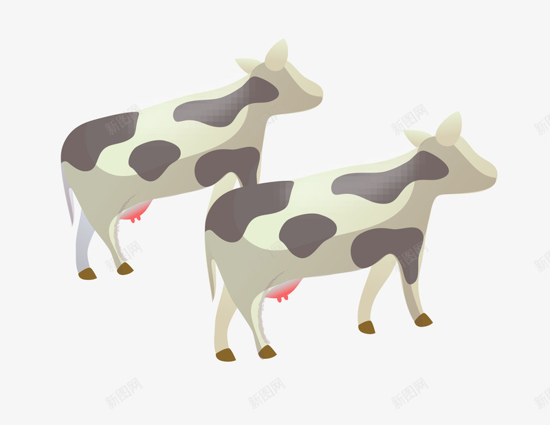 卡通手绘斑点奶牛png免抠素材_新图网 https://ixintu.com 卡通的牛 手绘的奶牛 斑点的奶牛 矢量的动物