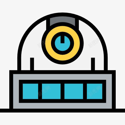 天文台图标png_新图网 https://ixintu.com 天文台 天文学 建筑 技术 教育 望远镜 科学 空间 银河系